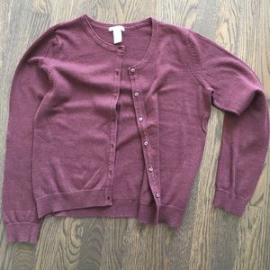 H&M Maroon Carnigan